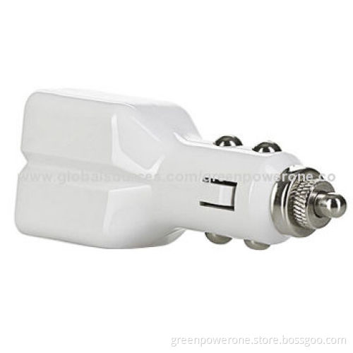 CE/FCC Mark 3.1A Dual-USB Car Chargers for iPad/Samsung Galaxy Tab, Shenzhen ManufacturerNew